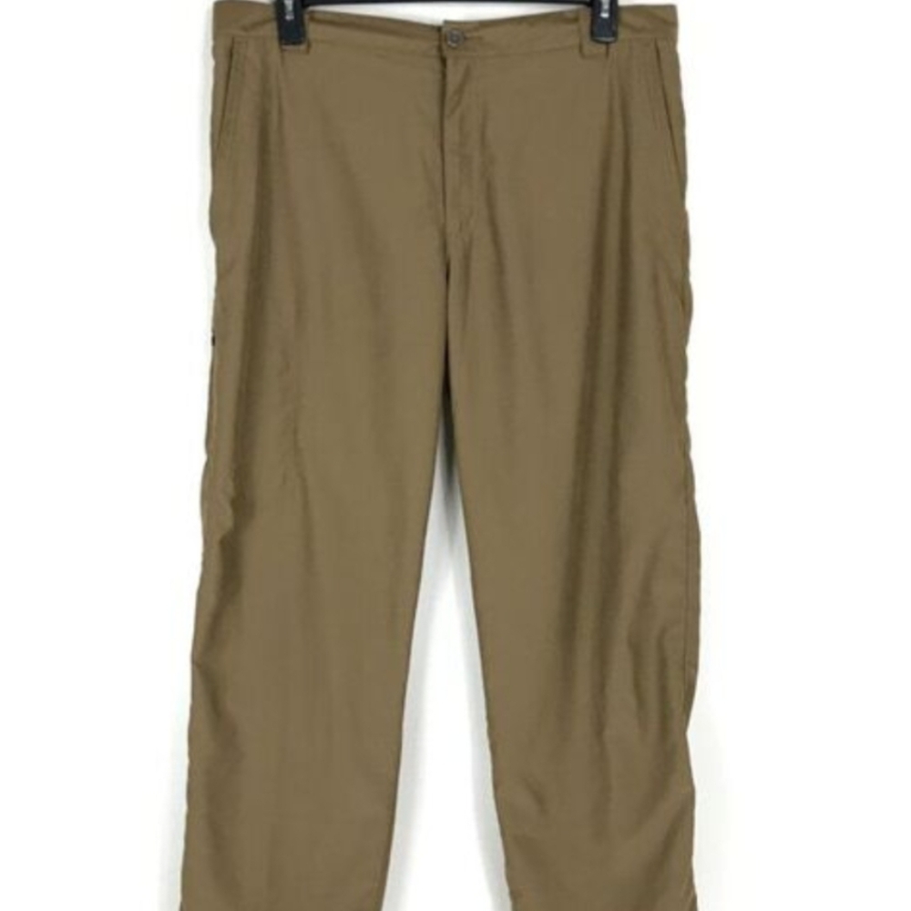Columbia Straight Leg Trail Pants Men's Size 38 Tan Workwear Outdoor Activewear